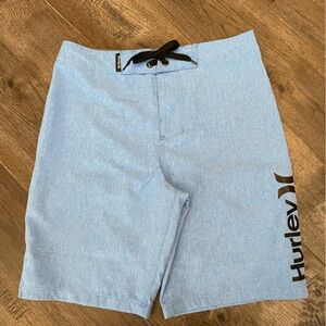 Hurley Boys Board Shorts, University Blue HTHR, size 8/24, NWT